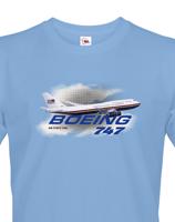 Pánské tričko s potiskem Boeing 747 Air Force One -  tričko pro milovníky letounů