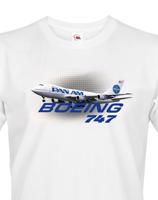 Pánské tričko s potiskem Boeing 747 tričko pro milovníky letounů