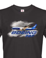 Pánské tričko s potiskem Boeing 787 tričko pro milovníky letounů
