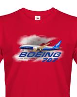 Pánské tričko s potiskem Boeing 787 tričko pro milovníky letounů