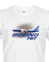 Pánské tričko s potiskem Boeing 787 tričko pro milovníky letounů