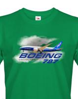Pánské tričko s potiskem Boeing 787 tričko pro milovníky letounů