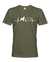 Pánské tričko s potiskem Brabantského grifonu tep - skvělý dárek pro milovníky psů