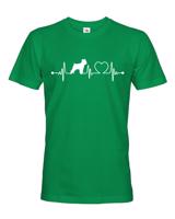 Pánské tričko s potiskem Brabantského grifonu tep - skvělý dárek pro milovníky psů