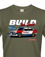 Pánské tričko s potiskem Build for speed -  tričko pro milovníky aut