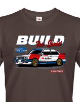 Pánské tričko s potiskem Build for speed -  tričko pro milovníky aut