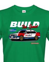 Pánské tričko s potiskem Build for speed -  tričko pro milovníky aut