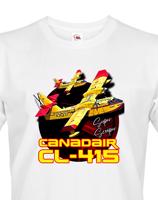 Pánské tričko s potiskem Canadair CL-415 tričko pro milovníky letounů
