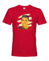Pánské tričko s potiskem Cristiano Ronaldo -  pánské tričko pro milovníky fotbalu