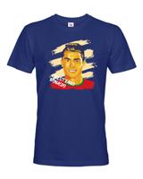 Pánské tričko s potiskem Cristiano Ronaldo -  pánské tričko pro milovníky fotbalu
