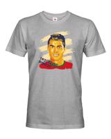 Pánské tričko s potiskem Cristiano Ronaldo -  pánské tričko pro milovníky fotbalu