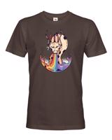 Pánské tričko s potiskem draka a duhy - skvělý dárek pro milovnice draků