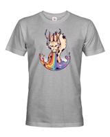 Pánské tričko s potiskem draka a duhy - skvělý dárek pro milovnice draků