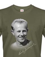 Pánské tričko s potiskem Emila Zátopka