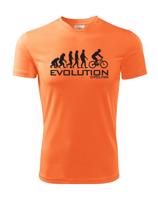 Pánské tričko s potiskem Evoluce cyklistiky. Nejoblíbenější motiv v kategorii.