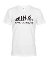 Pánské tričko s potiskem Evoluce cyklistiky. Nejoblíbenější motiv v kategorii.