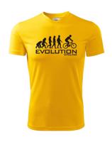 Pánské tričko s potiskem Evoluce cyklistiky. Nejoblíbenější motiv v kategorii.