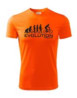 Pánské tričko s potiskem Evoluce cyklistiky. Nejoblíbenější motiv v kategorii.