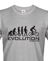 Pánské tričko s potiskem Evoluce cyklistiky. Nejoblíbenější motiv v kategorii.