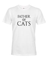 Pánské tričko s potiskem Father of cats - tričko pro milovníky koček
