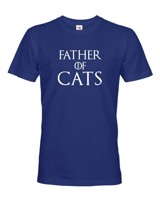 Pánské tričko s potiskem Father of cats - tričko pro milovníky koček