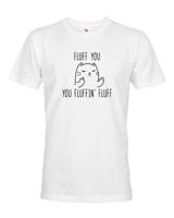 Pánské tričko s potiskem Fluff - tričko pro milovníky koček