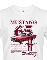 Pánské tričko s potiskem Ford Mustang 65 - tričko pro milovníky aut