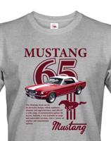 Pánské tričko s potiskem Ford Mustang 65 - tričko pro milovníky aut