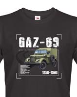 Pánské tričko s potiskem GAZ-69 - ideální dárek pro milovníky vojenské techniky
