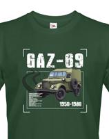 Pánské tričko s potiskem GAZ-69 - ideální dárek pro milovníky vojenské techniky