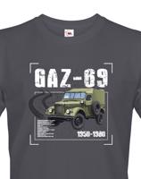 Pánské tričko s potiskem GAZ-69 - ideální dárek pro milovníky vojenské techniky