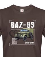 Pánské tričko s potiskem GAZ-69 - ideální dárek pro milovníky vojenské techniky