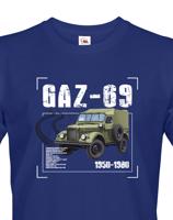 Pánské tričko s potiskem GAZ-69 - ideální dárek pro milovníky vojenské techniky