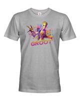 Pánské tričko s potiskem Groot - ideální dárek pro fanoušky Marvel