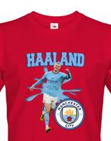 Pánské tričko s potiskem Haaland - Manchester City -  pánské tričko pro milovníky fotbalu