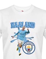 Pánské tričko s potiskem Haaland - Manchester City -  pánské tričko pro milovníky fotbalu