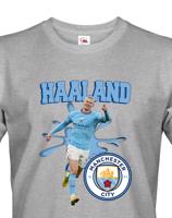 Pánské tričko s potiskem Haaland - Manchester City -  pánské tričko pro milovníky fotbalu