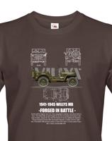 Pánské tričko s potiskem Jeep Willys MB - ideální dárek pro milovníky vojenské techniky