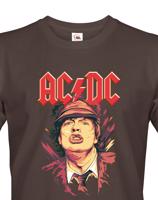 Pánské tričko s potiskem kapely AC/DC  - parádní tričko s potiskem rockové skupiny AC/DC