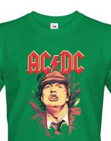 Pánské tričko s potiskem kapely AC/DC  - parádní tričko s potiskem rockové skupiny AC/DC