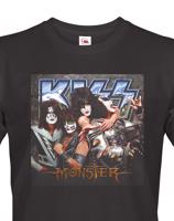 Pánské tričko s potiskem kapely Kiss  - parádní tričko s potiskem známé kapely Kiss.