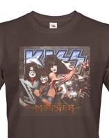 Pánské tričko s potiskem kapely Kiss  - parádní tričko s potiskem známé kapely Kiss.