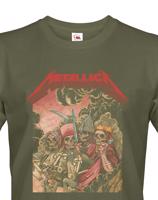 Pánské tričko s potiskem kapely Metallica  - parádní tričko s potiskem nejznámější hudební skupiny Metallica.