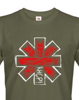 Pánské tričko s potiskem kapely Red Hot Chili peppers  - parádní tričko s potiskem známé hudební skupiny.