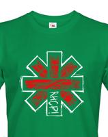 Pánské tričko s potiskem kapely Red Hot Chili peppers  - parádní tričko s potiskem známé hudební skupiny.