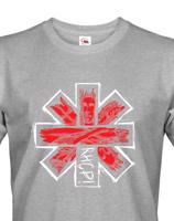 Pánské tričko s potiskem kapely Red Hot Chili peppers  - parádní tričko s potiskem známé hudební skupiny.