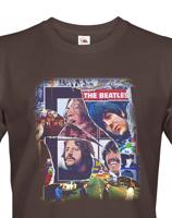 Pánské tričko s potiskem kapely The Beatles  - parádní tričko s potiskem známé hudební skupiny.