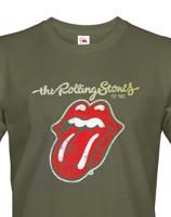 Pánské tričko s potiskem kapely The Rolling Stones  - parádní tričko s potiskem známé hudební skupiny.