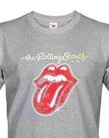 Pánské tričko s potiskem kapely The Rolling Stones  - parádní tričko s potiskem známé hudební skupiny.