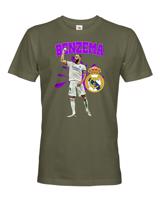 Pánské tričko s potiskem Karim Benzema -  pánské tričko pro milovníky fotbalu